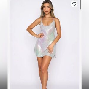 Whitefox Iconic Image Sequin Dress - Multicolour